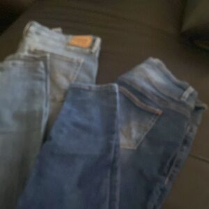 2 used jeans size 16